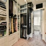 Interior of a dressing room